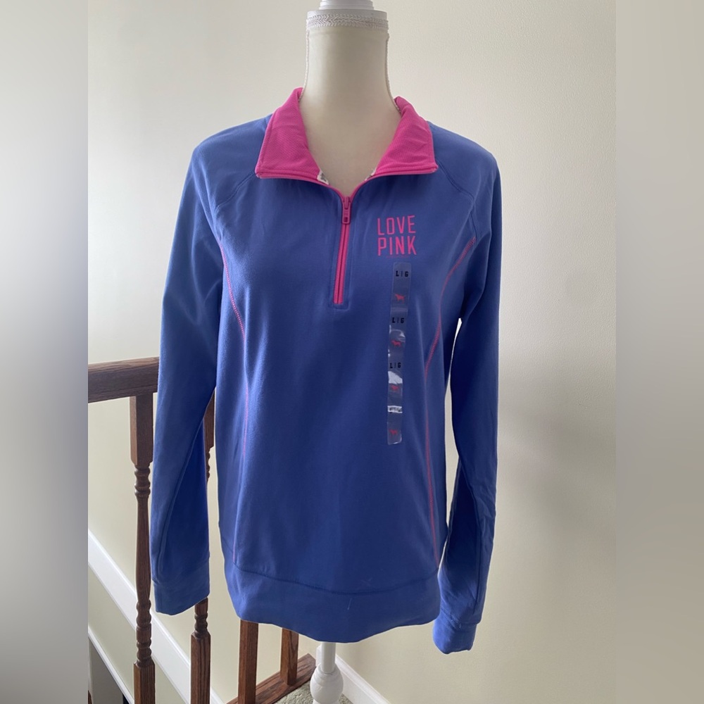 NWOT PINK Victoria’s Secret 1/4 Zip